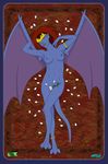 demona fab3716 female gargoyles humanoid looking_at_viewer lying nipples nude on_back solo 