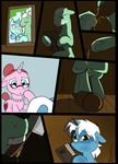  comic female knife male metal_(artist) my_little_pony original_character wounded 