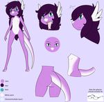  absurd_res anthro blue_eyes breasts butt dani_(daniruu) daniruu dark_hair dragon dratini eyewear female forked_tongue glasses hair hi_res long_hair model_sheet nintendo nipples petite pok&#233;mon pok&#233;morph pok&eacute;mon pok&eacute;morph purple_hair purple_skin pussy scalie shiny_pok&#233;mon shiny_pok&eacute;mon small_breasts solo tongue video_games 