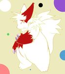  claws fluffy_tail fur fur_markings kemono mammal mongoose nintendo pok&#233;mon pok&eacute;mon solo standing video_games white_fur yami zangoose 