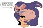  child disney eyes_closed female human jumba lilo lilo_and_stitch male mammal nipples nude penis plain_background straight text vant white_background young 