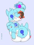  bunearyk eyes_closed female feral flower hi_res mammal nidorina nintendo pig plain_background pok&#233;mon pok&eacute;mon porcine red_eyes smile tepig tongue tongue_out video_games vorarephilia vore 