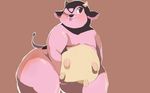  bovine chubby female horn looking_at_viewer mammal miltank nintendo one_eye_closed pok&#233;mon pok&eacute;mon shamelesss solo teats tongue tongue_out udders video_games wide_hips wink 