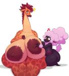 &lt;3 2019 anthro areola big_areola big_breasts big_butt black_fur blush breast_grab breasts brown_fur butt caprine duo ear_piercing female female/female fur giraffe giraffe_mom giraffid hair hand_on_breast horizontal_pupils huge_breasts long_neck mammal mature_female navel nipples nude open_mouth piercing pink_hair pubes red_hair sheep sheep_mom simple_background sitting size_difference sssonic2 surprise tan_fur thick_thighs tongue voluptuous wide_hips yellow_eyes 