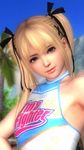  1girl 3d blonde_hair cheerleader dead_or_alive dead_or_alive_5 marie_rose screencap tecmo twintails 