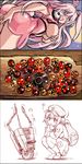  animal_ears backpack bag blush borderlands bowl breasts bug bunny_ears claptrap cosplay covering covering_breasts crossed_legs from_above hair_bobbles hair_ornament hat highres huge_breasts insect kawashiro_nitori kiyama_satoshi ladybug long_hair melona melona_(cosplay) minigirl multiple_girls partially_colored pink_hair pocket purple_hair queen's_blade reisen_udongein_inaba short_twintails squatting sukuna_shinmyoumaru tears touhou twintails two_side_up wheel 