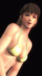  1girl 3d bikini breasts dead_or_alive dead_or_alive_5 hitomi_(doa) large_breasts ponytail screencap smile solo swimsuit tecmo 