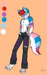  anthro biceps blue_eyes canine claws clothing digital_art frozen_over fur hair male mammal model_sheet pants paws red_hair solo toes topless wolf wolfie 