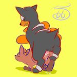  cum_in_pussy cum_inside female houndour male nintendo orgasm pcred566 penis plain_background pok&#233;mon pok&eacute;mon pussy sex straight video_games vulpix yellow_background 