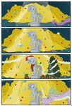  christmas christmas_tree comic cutie_mark dragon equine female friendship_is_magic gift gold hat holidays horn horse male mammal my_little_pony necklace old pony rarity_(mlp) santa_hat scalie scarf sculpture smile spike_(mlp) statue timmowarner treasure tree unicorn wings 