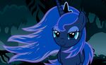  absurd_res beavernator blue_eyes blue_fur blue_hair equine eyelashes female feral friendship_is_magic fur hair hi_res horn long_hair looking_at_viewer mammal my_little_pony outside princess_luna_(mlp) smile solo winged_unicorn wings 