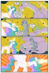  comic cutie_mark dragon equine female friendship_is_magic gold horn horse magic male mammal my_little_pony necklace old pony princess_celestia_(mlp) rarity_(mlp) scalie sculpture smile spike_(mlp) statue timmowarner treasure unicorn winged_unicorn wings 