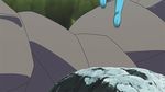  angry animated animated_gif battle fighting froakie fur glowing matrix nintendo no_humans onix pokemon pokemon_(anime) 