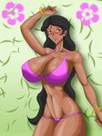  bikini black_hair breasts brown_eyes cleavage dark_skin highres indian large_breasts original supernova_(artist) swimsuit 