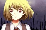  bad_id bad_pixiv_id blonde_hair blouse darkness ex-rumia furorida no_ribbon red_eyes rumia short_hair touhou vest 