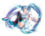  alternate_costume aqua_eyes aqua_hair black_legwear boots elbow_gloves fingerless_gloves full_body gloves goodsmile_racing hatsune_miku high_heels long_hair looking_at_viewer one_eye_closed open_mouth race_queen racing_miku racing_miku_(2012) solo thigh_boots thighhighs twintails vocaloid white_gloves yamori_(stom) 