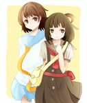  bad_id bad_pixiv_id brown_eyes brown_hair crossover hanazawa_kana long_hair monogatari_(series) multiple_girls nisekoi noeru_(noellemonade) onodera_kosaki seiyuu_connection sengoku_nadeko short_hair 