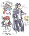  2boys coat cravat english green_eyes hikari_(pokemon) jun_(pokemon) kouki_(pokemon) multiple_boys njike pokemon pokemon_(game) pokemon_dppt pokemon_platinum scarf tuxedo typo winter_clothes 