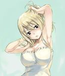  1girl armpits blonde_hair breasts fairy_tail large_breasts lucy_heartfilia mashima_hiro official_art 