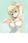  1girl blonde_hair breasts fairy_tail large_breasts lucy_heartfilia mashima_hiro official_art solo 