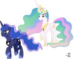  absurd_res absurdly_absurd_res alpha_channel bag blue_eyes blue_fur blue_hair cutie_mark duo equine female feral friendship_is_magic fur hair hi_res horn horse mammal multi-colored_hair my_little_pony plain_background pony princess_celestia_(mlp) princess_luna_(mlp) purple_eyes royalty transparent_background two_tone_hair white_fur winged_unicorn wings 