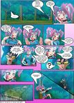  angry blush clothed clothing comic dancing dialog english_text eyewear female fight flirting friendship_is_magic goggles hair human humanized laugh male mammal mauroz my_little_pony pink_hair pinkie_pie_(mlp) sad shadowbolts_(mlp) tears text tiara 