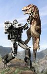  fight machine mechanical robot tyrannosaurus 