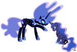  absurd_res absurdly_absurd_res alpha_channel black_fur blue_fur blue_hair crying cutie_mark duo equine female feral friendship_is_magic fur hair hi_res horn horse long_hair mammal my_little_pony nightmare_moon_(mlp) open_mouth plain_background pony princess_luna_(mlp) sad teal_eyes tears transparent_background two_tone_hair winged_unicorn wings 