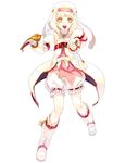  :d alice_(tales) blonde_hair bloomers boots coat daigo_okumura full_body highres knee_boots official_art open_mouth rapier short_hair smile solo sword tales_of_(series) tales_of_symphonia tales_of_symphonia_knight_of_ratatosk underwear veil weapon white_background white_bloomers yellow_eyes 