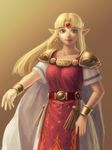  armor bangs bellhenge blonde_hair blue_eyes blunt_bangs bracelet circlet highres jewelry long_hair princess_zelda solo the_legend_of_zelda the_legend_of_zelda:_a_link_between_worlds tiara triforce 