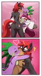  &lt;3 amber_eyes anal anal_penetration balls blush bow breast_squish breasts butt clothed clothing crossdressing crossgender cum cumshot cutie_mark dragon equine erection eyes_closed eyewear fangs female friendship_is_magic gay girly glasses gloves green_eyes green_skin hair hi_res horse hug humanoid_penis kissing legwear lying maid maid_uniform male mammal my_little_pony nude on_back one_eye_closed open_mouth orgasm original_character penetration penis pony pruple_skin purple_skin red_hair sex shoes short_hair spike_(mlp) sssonic2 stockings straight surprise teeth thighs 