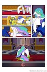  blood blood_moon blue_eyes blue_fur blue_hair carrying comic crescent_moon crying cutie_mark dead death donzatch equine floor friendship_is_magic fur hair helmet horn horse mammal moon my_little_pony pony princess princess_celestia_(mlp) princess_luna_(mlp) rails rainbow_blood royal_guard_(mlp) royalty stairs tears unicorn walking white_fur winged_unicorn wings 