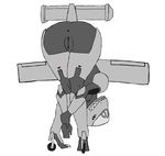  aeromorph anus butt female living_aircraft looking_at_viewer presenting presenting_hindquarters pussy solo 