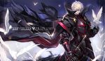  all_male animal armor bird cape male pixiv_fantasia ryuuzaki_itsu sword weapon white_hair 