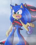 angelofhapiness anthro black_fur blue_hair erection faceless_male from_behind fur green_eyes hair hedgehog hi_res male mammal nude open_mouth penis sega sex shadow_the_hedgehog shower soap sonic_(series) sonic_the_hedgehog video_games wet 