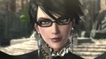  1girl animated animated_gif bayonetta bayonetta_(character) bayonetta_2 black_hair close-up earrings ears eyelashes eyeshadow glases glasses grey_eyes jewelry lips lipstick makeup mole nintendo red_lips red_lipstick sega short_hair smile talking thick_lips 