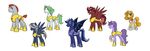  armor bat_pony blue_fur equine female feral friendship_is_magic fur green_hair grey_fur hair hi_res horn horse horseshoe kilala97 male mammal my_little_pony pegasus plain_background pony purple_fur purple_hair red_hair royal_guard_(mlp) slit_pupils smile two_tone_hair unicorn white_background white_fur wings yellow_eyes 