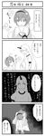  4koma bad_id bad_pixiv_id bloomers check_translation comic eyes greyscale hairband heart highres horn hoshiguma_yuugi komeiji_satori long_hair monochrome multiple_girls sawa_(textic) short_hair slippers touhou translation_request underwear 