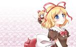  bad_id bad_pixiv_id blonde_hair blue_eyes doll hair_ribbon medicine_melancholy mito_tsubaki ribbon short_hair solo su-san touhou wings 