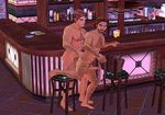  alcohol bar beast_(disney) beast_(twau) beverage big_bad_wolf bigby_wolf brown_hair canine fables game gay hair hairy human invalid_tag male mammal not_furry nude penis sex the_wolf_among_us wolf yellow_eyes 