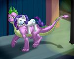  cutie_mark dragon duo equine female friendship_is_magic horn horse male mammal my_little_pony pia-sama pony rarity_(mlp) size_difference sleeping smile spike_(mlp) unicorn walking 
