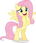  cute equine female feral fluttershy_(mlp) friendship_is_magic hi_res horse mammal my_little_pony pegasus pony smile solo vector-brony wings 