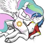  blue_hair breasts cheating clothing cowgirl cowgirl_position cum cum_in_pussy cum_inside cutie_mark duo equine eyes_closed female friendship_is_magic fur hair horn horse lyndoi227 male mammal multi-colored_hair my_little_pony on_top penetration princess princess_celestia_(mlp) purple_eyes royalty sex shining_armor_(mlp) straddling straight two_tone_hair unicorn white_fur winged_unicorn wings 