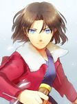  blue_eyes brown_hair kara_no_kyoukai ruchi ryougi_shiki short_hair solo 