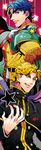  bad_id bad_pixiv_id blonde_hair blue_eyes blue_hair capelet dio_brando jojo_no_kimyou_na_bouken jonathan_joestar multiple_boys sakaumi yellow_eyes 