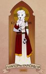  anthro blackshirtboy canine dated female fur greek kotep looking_at_viewer mammal robe roman solo white_fur wolf 