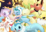  collar comic eevee eeveelution espeon flareon glaceon jolteon kurohane_karasu leafeon nintendo pok&#233;mon pok&eacute;mon sylveon umbreon vaporeon video_games 