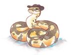  ambiguous_gender feral hat kaputotter reptile scalie snake solo 