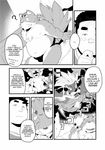  chubby comic demon gay human incubus kira_nerisu male mammal nerisu tanuki tecfront translated underwear 