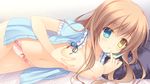  bicolored_eyes breast_grab breasts brown_hair game_cg kokuyou_ran long_hair navel navel_honeybell nipples panties sora_tobu_hitsuji_to_manatsu_no_hana tanihara_natsuki underwear 